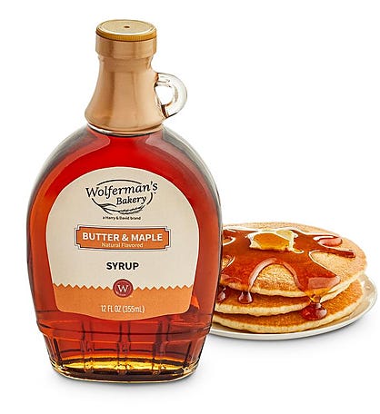 Butter and Maple Natural Flavored Syrup